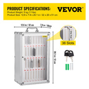 Cell Phones Storage Cabinet Clear Pocket Chart Storage Locker Box 36 Slots V952-LHJSJCCJLHJ36VYP6V0