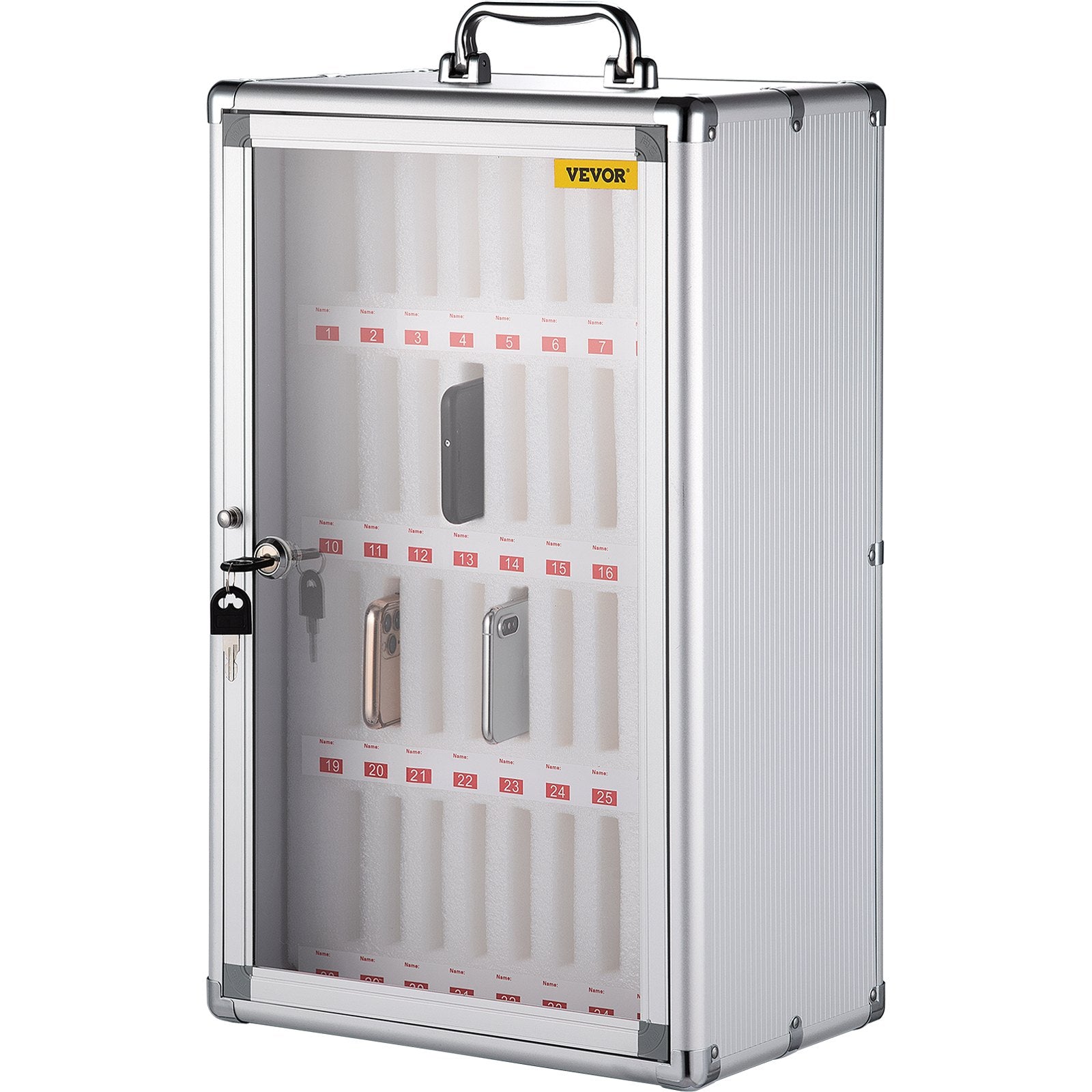 Cell Phones Storage Cabinet Clear Pocket Chart Storage Locker Box 36 Slots V952-LHJSJCCJLHJ36VYP6V0