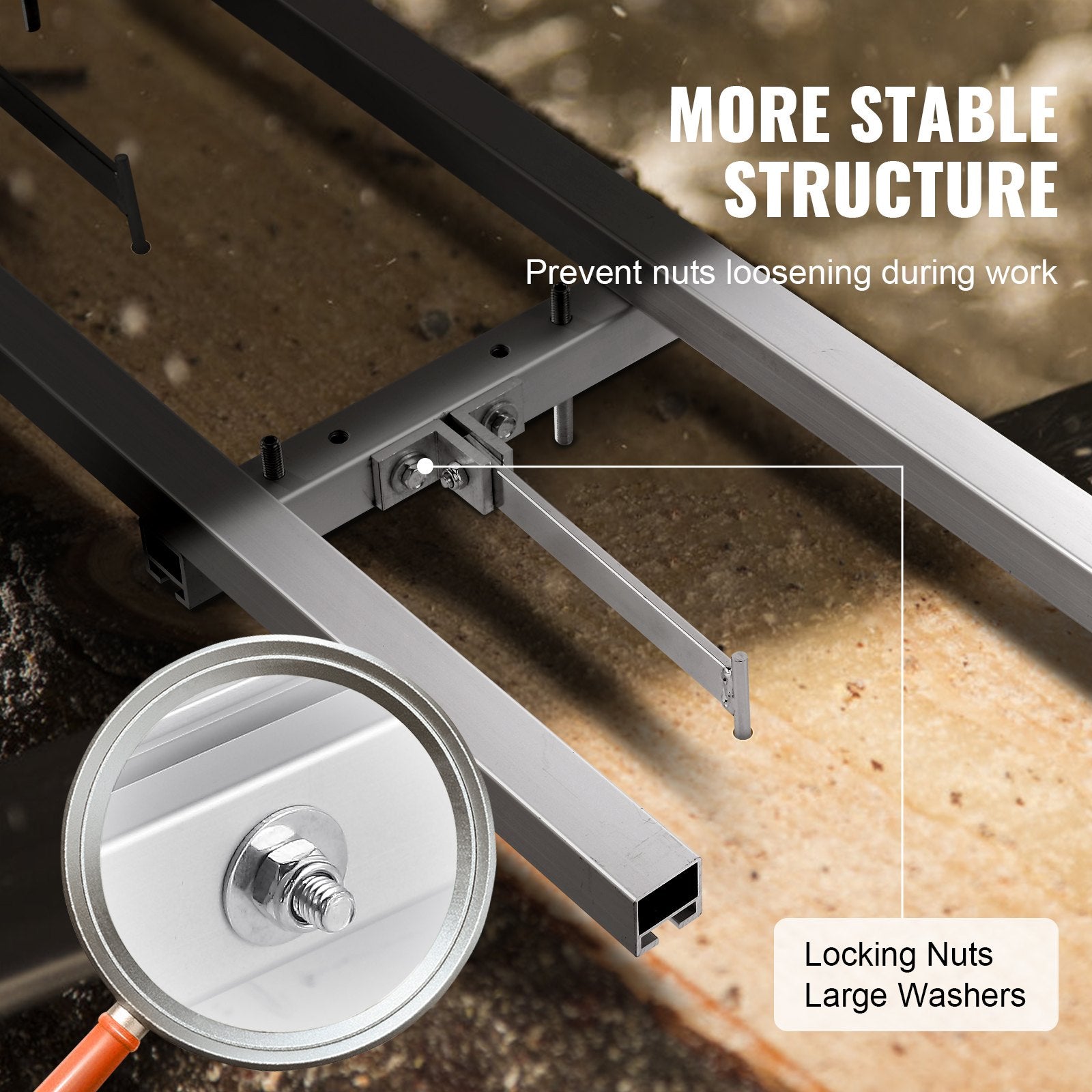Rail Mill Guide System, 9 ft Milling Guide, 4 Crossbar Kits Chainsaw Mill Rail Guide, Aluminum Adjustable Saw V952-LJDGLMDGKDJ9FTZHCV0
