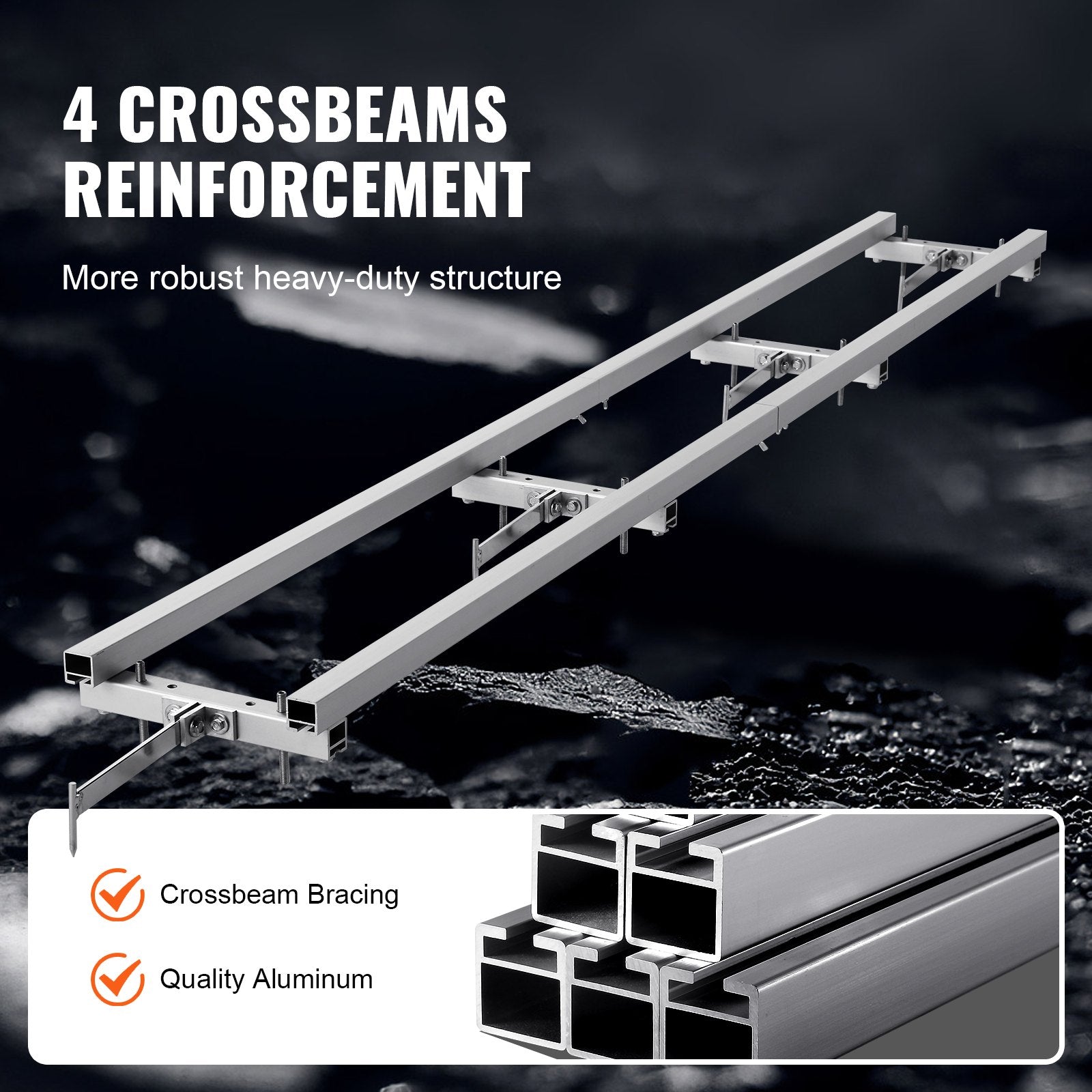 Rail Mill Guide System, 9 ft Milling Guide, 4 Crossbar Kits Chainsaw Mill Rail Guide, Aluminum Adjustable Saw V952-LJDGLMDGKDJ9FTZHCV0