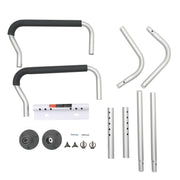 Toilet Safety Rail, Bathroom Toilet Seat Frame, Adjustable Width & Height Fit Most Toilets, Supports 136 kg, V952-LJLDSAQLG300LXDX1V0