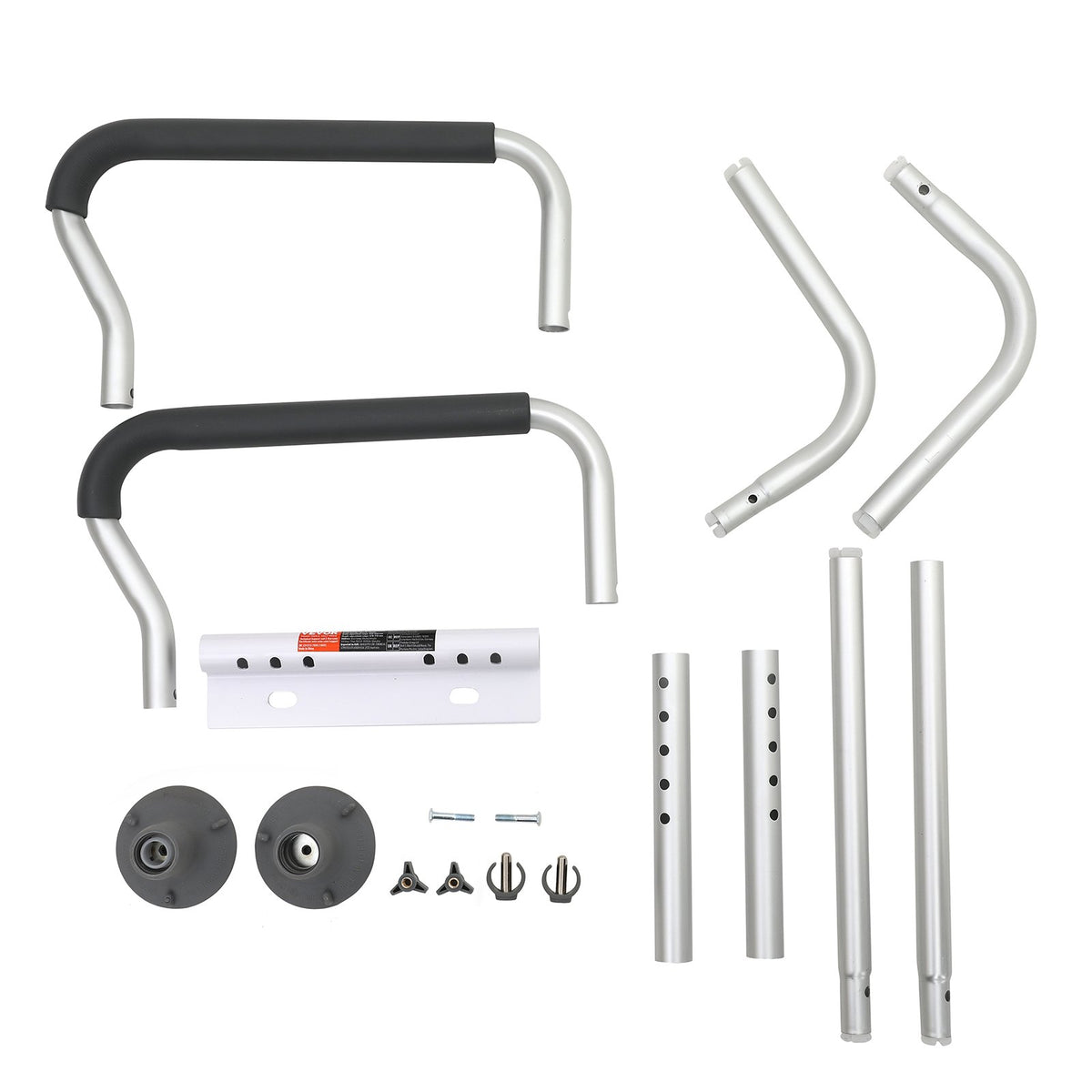 Toilet Safety Rail, Bathroom Toilet Seat Frame, Adjustable Width & Height Fit Most Toilets, Supports 136 kg, V952-LJLDSAQLG300LXDX1V0