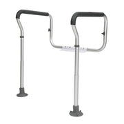 Toilet Safety Rail, Bathroom Toilet Seat Frame, Adjustable Width & Height Fit Most Toilets, Supports 136 kg, V952-LJLDSAQLG300LXDX1V0