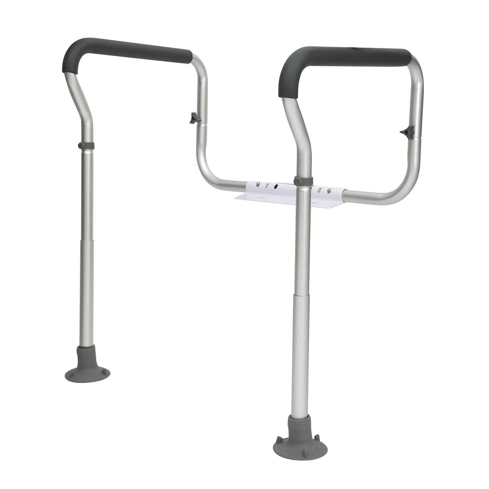 Toilet Safety Rail, Bathroom Toilet Seat Frame, Adjustable Width & Height Fit Most Toilets, Supports 136 kg, V952-LJLDSAQLG300LXDX1V0