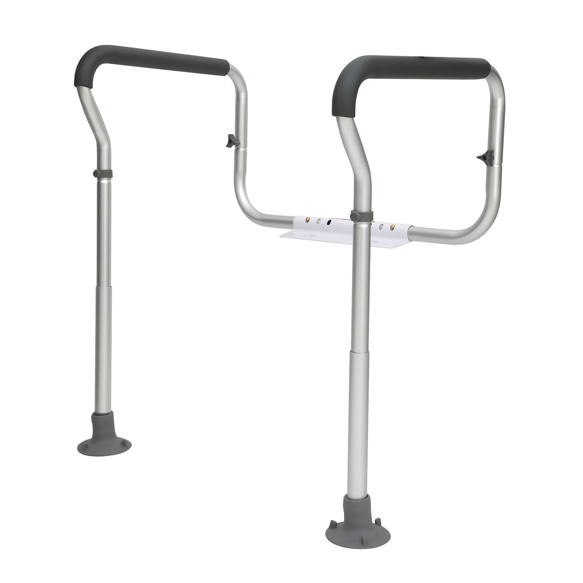 Toilet Safety Rail, Bathroom Toilet Seat Frame, Adjustable Width & Height Fit Most Toilets, Supports 136 kg, V952-LJLDSAQLG300LXDX1V0
