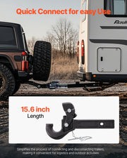 Pintle Hitch 50.4 mm Receiver Hook 63.5 - 76.2 mm Lunette Ring 9070 kg V952-LJQXHTGWGQWCI5HWPV0