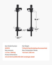 Strut Spring Compressor, 2 Pack, Heavy Duty Coil Spring Compressor Tool with 10.4 Inches(256 mm) Range, V952-LJSJZDHCZQ30X7BIIV0