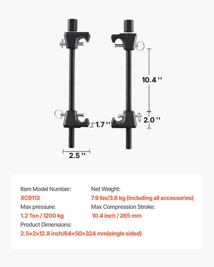 Strut Spring Compressor, 2 Pack, Heavy Duty Coil Spring Compressor Tool with 10.4 Inches(256 mm) Range, V952-LJSJZDHCZQ30X7BIIV0