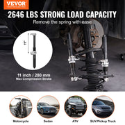 Coil Spring Compressor Tool, 2 pcs Heavy Duty Macpherson Strut Spring Compressor Set, 2646 lbs Strut Spring V952-LJSJZDHCZQSDQM65RV0