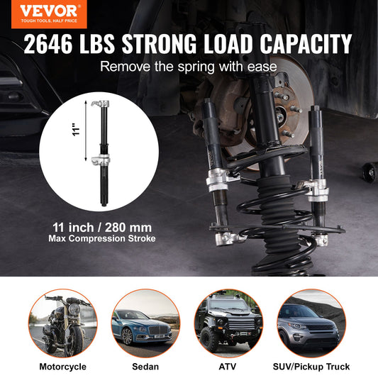 Coil Spring Compressor Tool, 2 pcs Heavy Duty Macpherson Strut Spring Compressor Set, 2646 lbs Strut Spring V952-LJSJZDHCZQSDQM65RV0