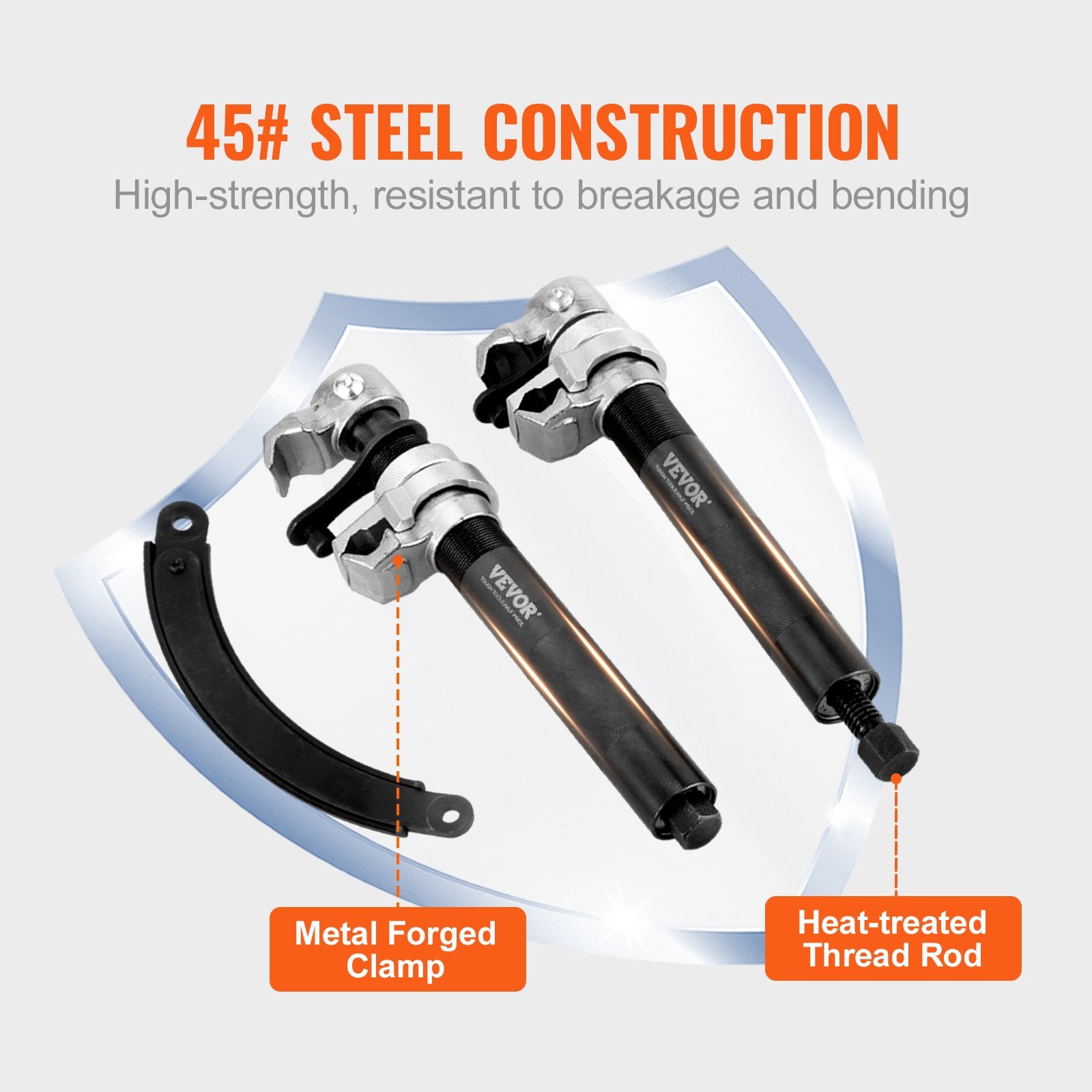 Coil Spring Compressor Tool, 2 pcs Heavy Duty Macpherson Strut Spring Compressor Set, 2646 lbs Strut Spring V952-LJSJZDHCZQSDQM65RV0