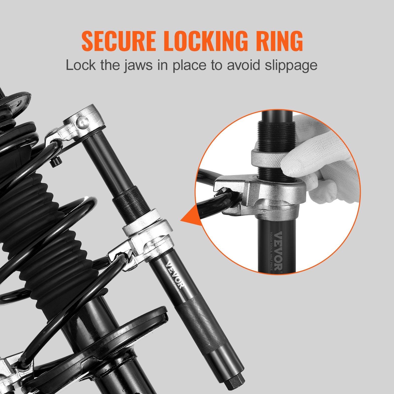 Coil Spring Compressor Tool, 2 pcs Heavy Duty Macpherson Strut Spring Compressor Set, 2646 lbs Strut Spring V952-LJSJZDHCZQSDQM65RV0