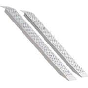 Portable Loading Ramps, 2 Pcs 1200 x 215 mm, Durable Aluminum Shed Ramp Set with Anti-Slip Holes, Compact V952-LJSL472X85INA1TAOV0