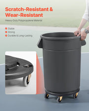 Trash Can Dolly, Fit 20, 32, 44, 55 Gallon Containers, Round Trash Can Roller Base with 4 Lockable Wheels, V952-LJTTCHS1JYXBCQQ2TV0
