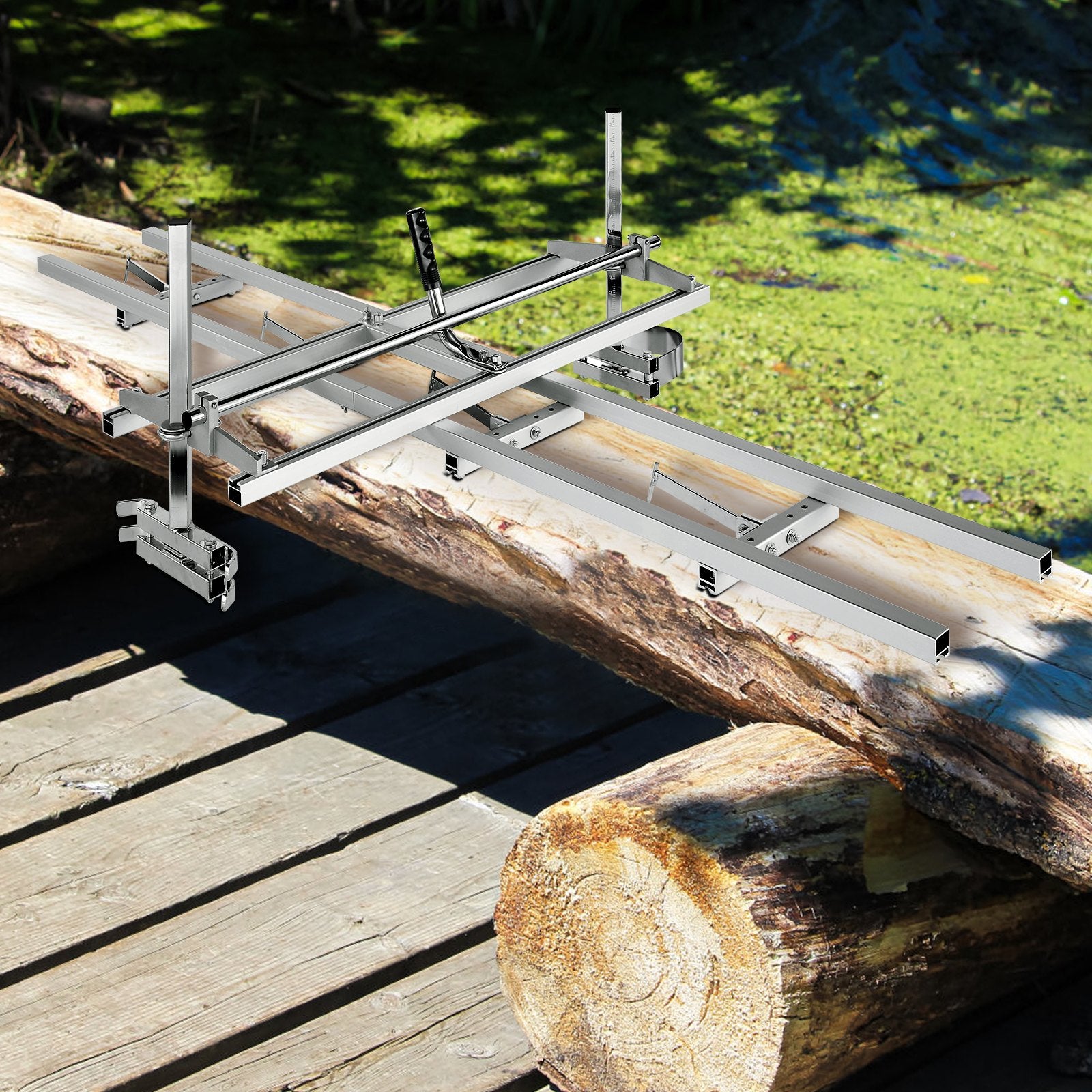 Chainsaw Mill 14"-36" Guide Bar and 9 ft Aluminum Rail Mill Guide System V952-LJZJDGTZLMDGKKEY3V0