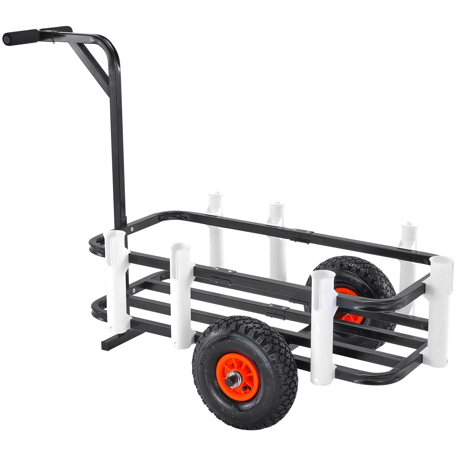 Beach Fishing Cart, 91 kg Load Capacity, Fish and Marine Cart with Two 275 mm Big Wheels Rubber Balloon Tires V952-LLKYJC11YC0080XFQV0