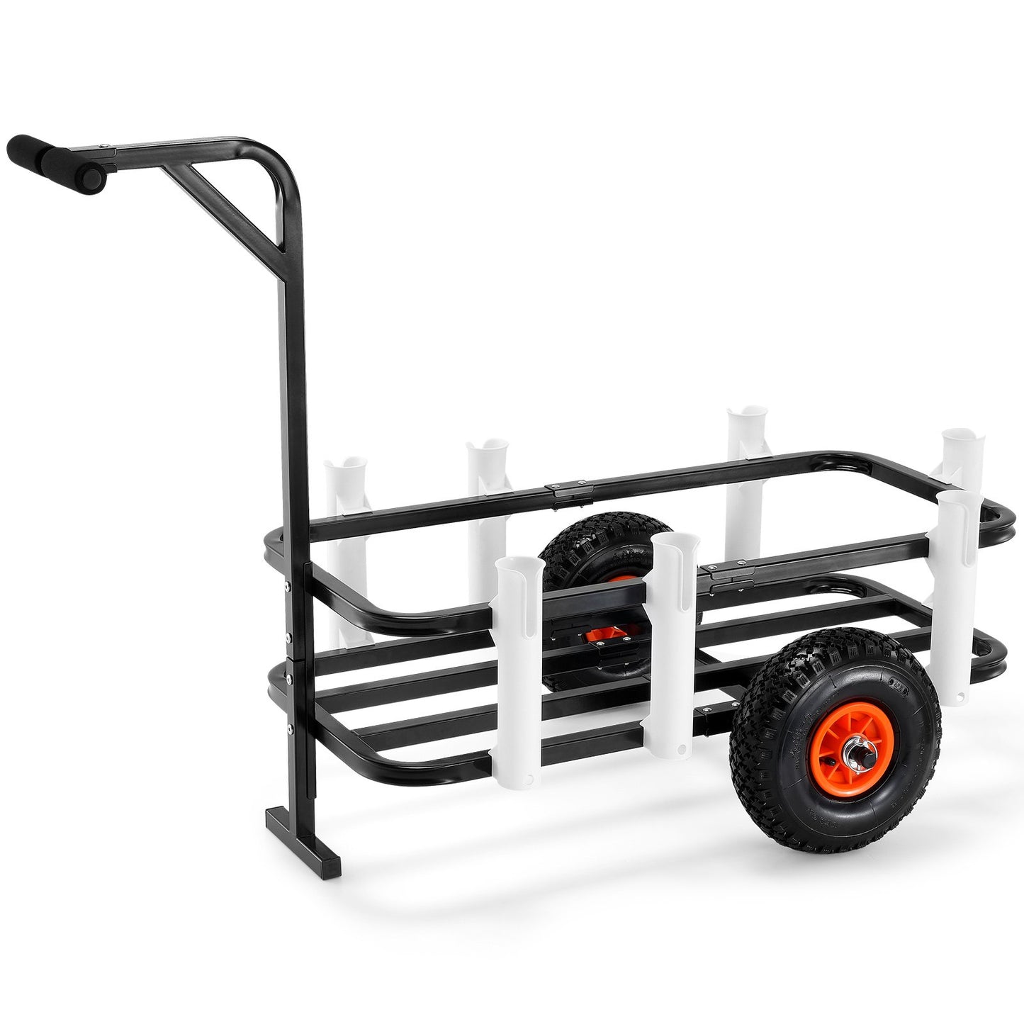 Beach Fishing Cart, 91 kg Load Capacity, Fish and Marine Cart with Two 275 mm Big Wheels Rubber Balloon Tires V952-LLKYJC11YC0080XFQV0