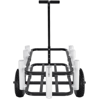 Beach Fishing Cart, 91 kg Load Capacity, Fish and Marine Cart with Two 275 mm Big Wheels Rubber Balloon Tires V952-LLKYJC11YC0080XFQV0