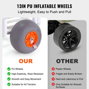 Beach Fishing Cart, 136 kg Load Capacity, Fish and Marine Cart with Two 330 mm Big Wheels PU Balloon Tires V952-LLKYJC13YC0073FBMV0