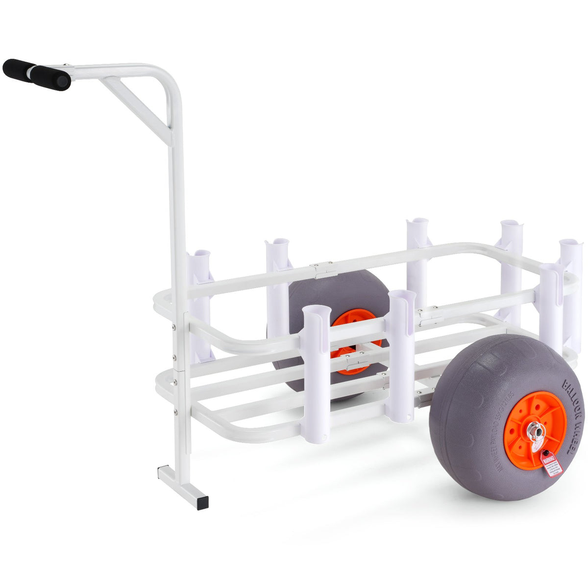 Beach Fishing Cart, 136 kg Load Capacity, Fish and Marine Cart with Two 330 mm Big Wheels PU Balloon Tires V952-LLKYJC13YC0073FBMV0
