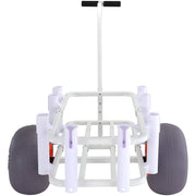 Beach Fishing Cart, 136 kg Load Capacity, Fish and Marine Cart with Two 330 mm Big Wheels PU Balloon Tires V952-LLKYJC13YC0073FBMV0