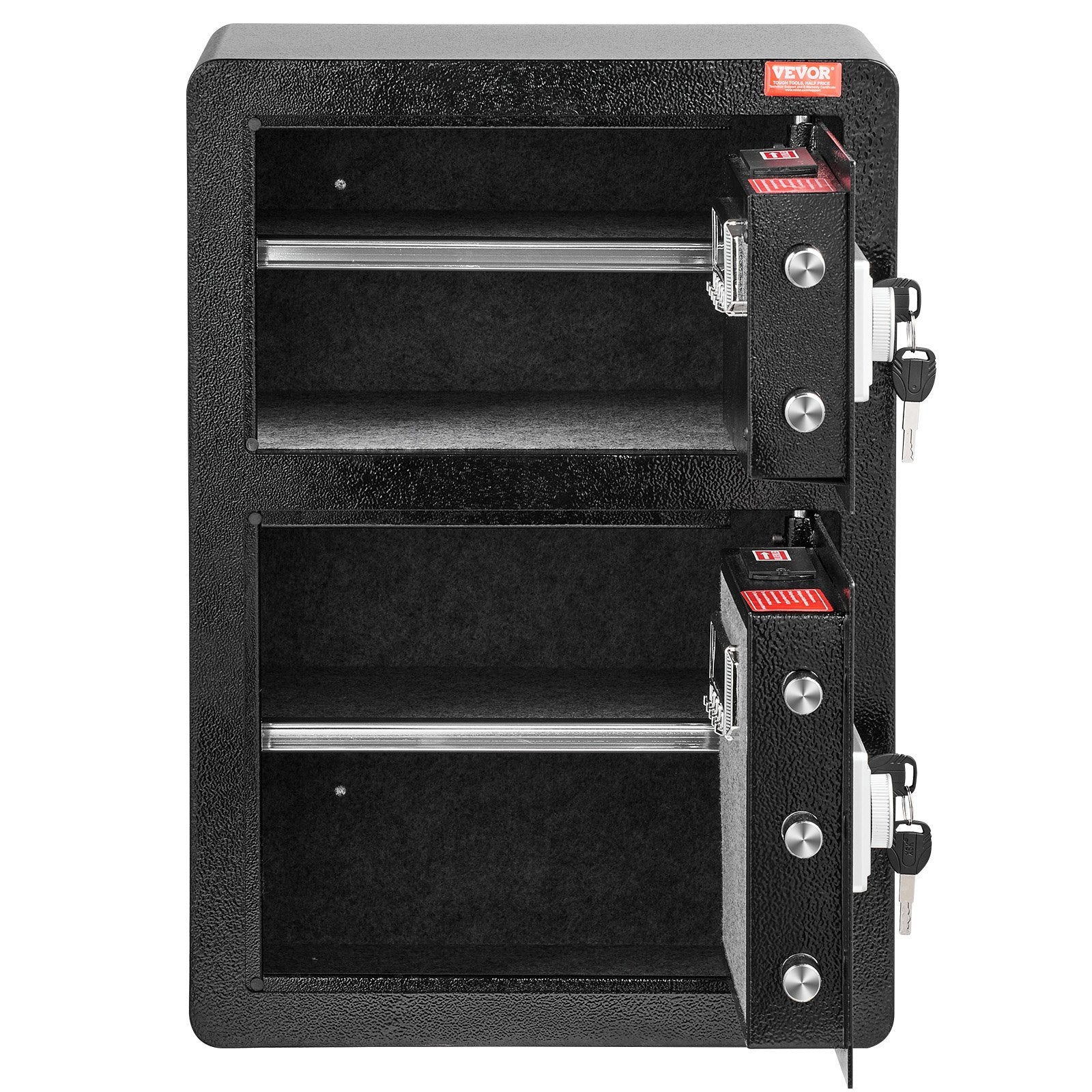 Double Door 3.5 cu.ft Safe Box with Key Lock Password Fireproof Bag Black V952-LMBXXLS3139CMP3A6V9