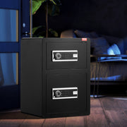 Double Door 3.5 cu.ft Safe Box with Key Lock Password Fireproof Bag Black V952-LMBXXLS3139CMP3A6V9
