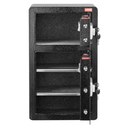 Double Doors 4.5 cu.ft Safe Box with Key Lock & Password, Safe Lock Box with Fireproof Bag, Key Rack, LED V952-LMBXXLS452CU8Z59AV9