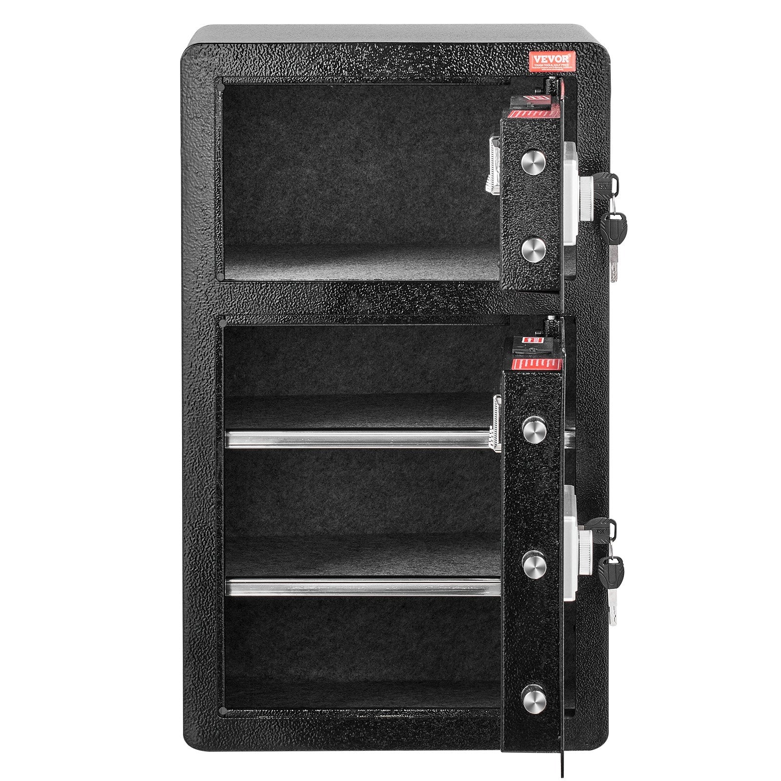 Double Doors 4.5 cu.ft Safe Box with Key Lock & Password, Safe Lock Box with Fireproof Bag, Key Rack, LED V952-LMBXXLS452CU8Z59AV9