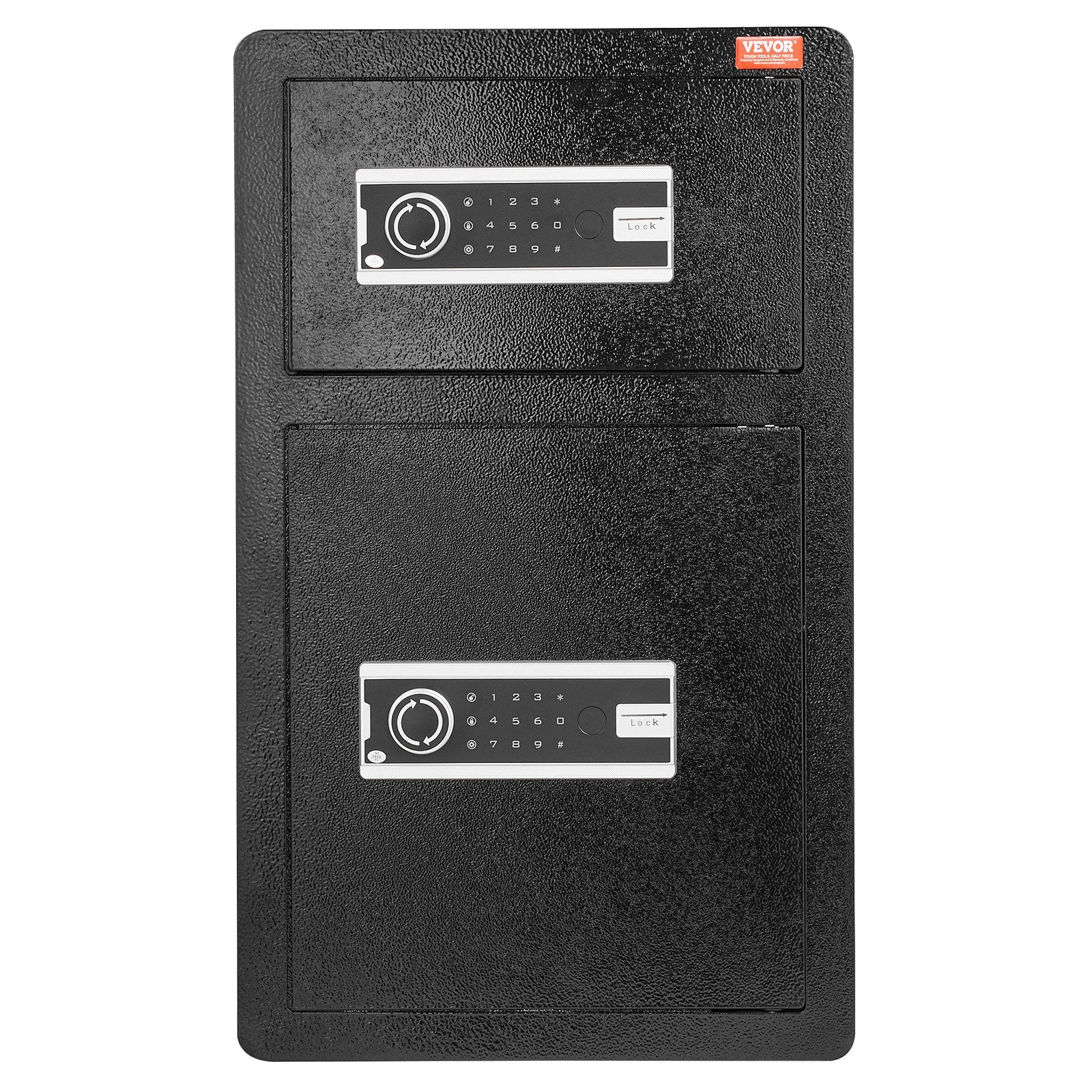 Double Doors 4.5 cu.ft Safe Box with Key Lock & Password, Safe Lock Box with Fireproof Bag, Key Rack, LED V952-LMBXXLS452CU8Z59AV9