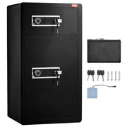 Double Doors 7.2 cu.ft Safe Box with Key Lock & Password, Safe Lock Box with Fireproof Bag, Key Rack, LED V952-LMBXXLS782CUWAFUQV9