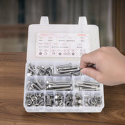246 Pcs Bolts and Nuts Assortment Kit, Imperial Screws and Flat Washers, Stainless Steel V952-LMHLSTZYZLJBGVF6F001V0