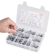 246 Pcs Bolts and Nuts Assortment Kit, Imperial Screws and Flat Washers, Stainless Steel V952-LMHLSTZYZLJBGVF6F001V0