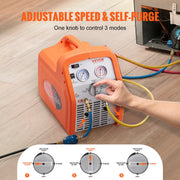 Portable 3/4 HP Refrigerant Recovery Machine for Vapor Liquid Refrigerant V952-LMHSJBXSY34HPBDL7V3