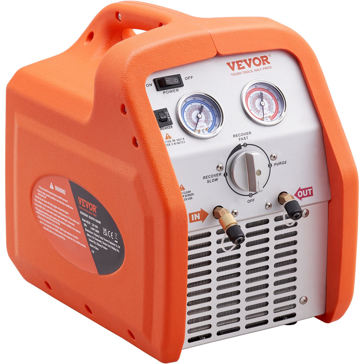 Portable 3/4 HP Refrigerant Recovery Machine for Vapor Liquid Refrigerant V952-LMHSJBXSY34HPBDL7V3