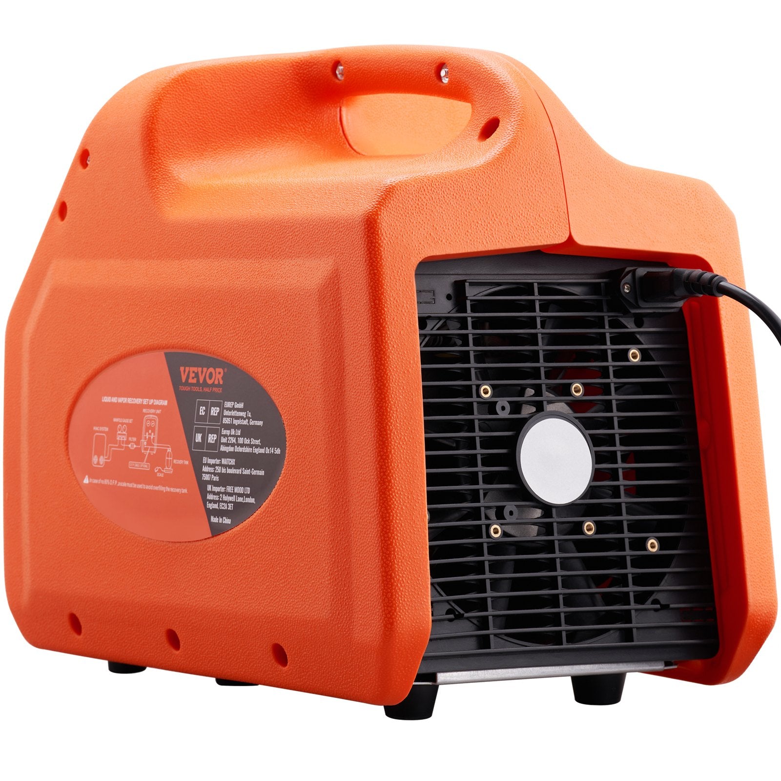Portable 3/4 HP Refrigerant Recovery Machine for Vapor Liquid Refrigerant V952-LMHSJBXSY34HPBDL7V3
