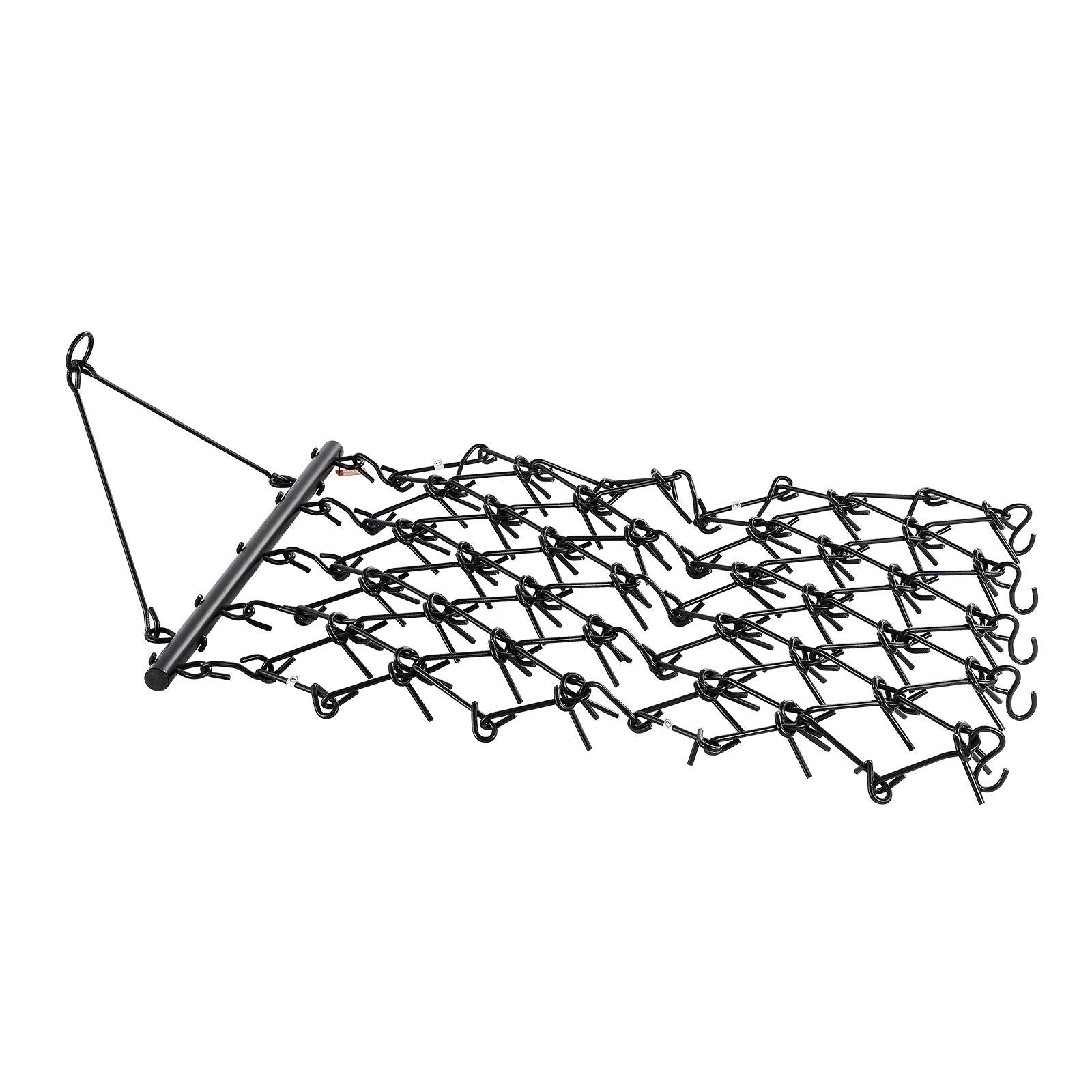 Drag Harrow, 1.2x1.2 m Durable Chain Harrow with 69 Sharp Teeth, Suitable for ATV UTV Tractor, Ideal for Soil V952-LP44FTDPK0002OK0ZV0