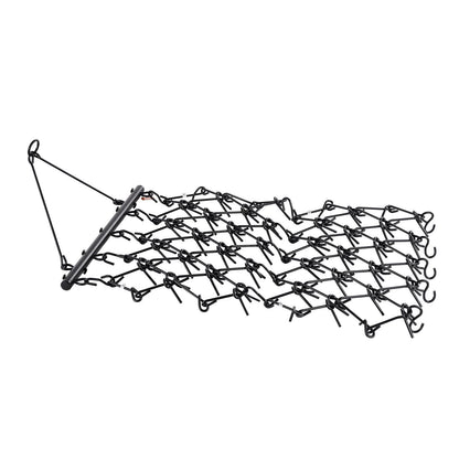 Drag Harrow, 1.2x1.2 m Durable Chain Harrow with 69 Sharp Teeth, Suitable for ATV UTV Tractor, Ideal for Soil V952-LP44FTDPK0002OK0ZV0