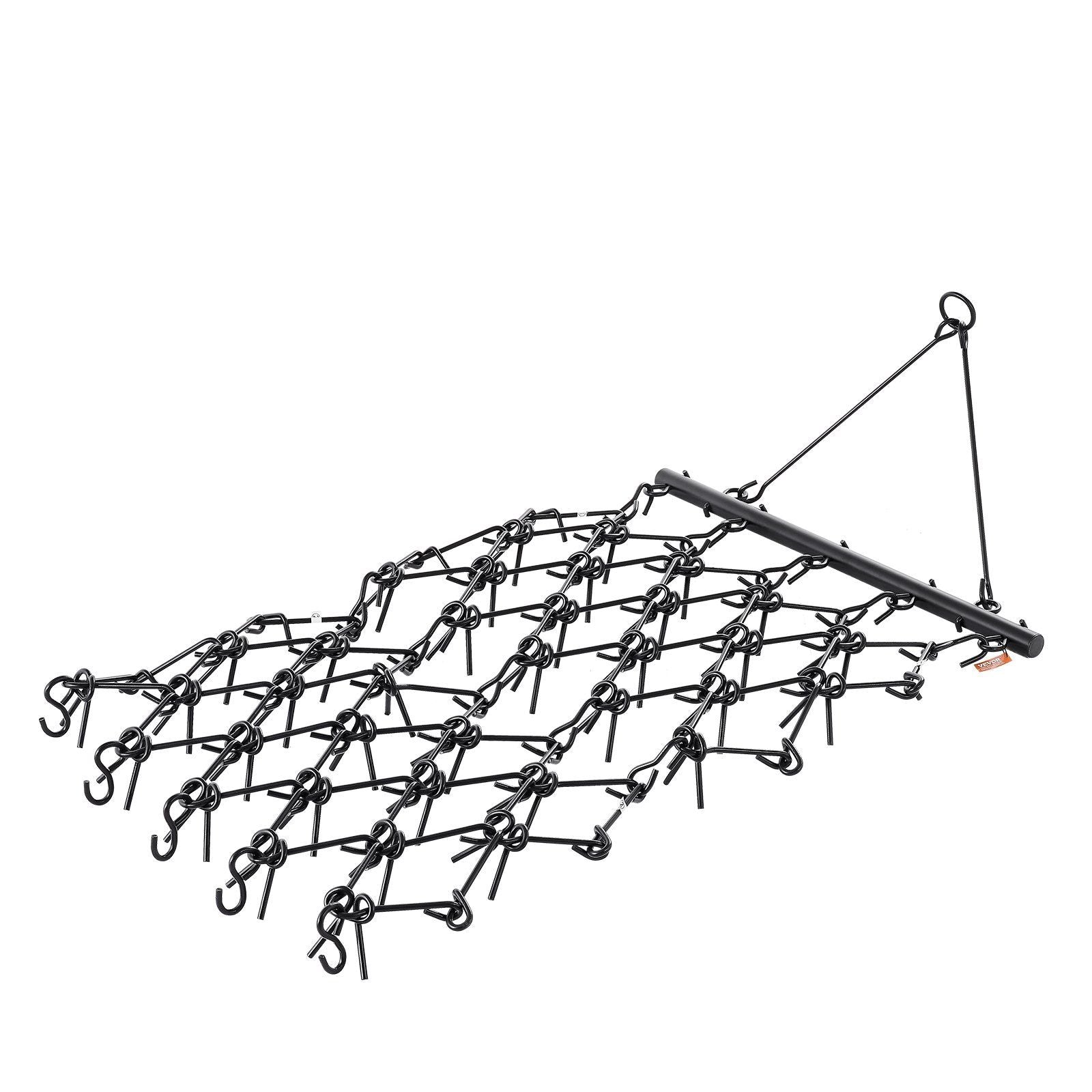 Drag Harrow, 1.2x1.2 m Durable Chain Harrow with 69 Sharp Teeth, Suitable for ATV UTV Tractor, Ideal for Soil V952-LP44FTDPK0002OK0ZV0