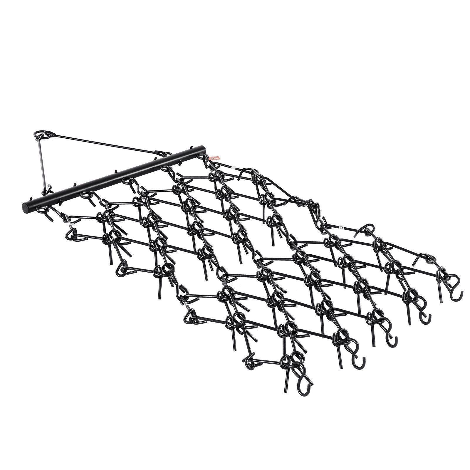 Drag Harrow, 1.2x1.2 m Durable Chain Harrow with 69 Sharp Teeth, Suitable for ATV UTV Tractor, Ideal for Soil V952-LP44FTDPK0002OK0ZV0