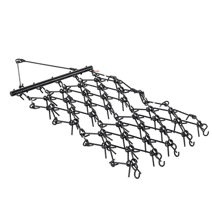 Drag Harrow, 1.2x1.2 m Durable Chain Harrow with 69 Sharp Teeth, Suitable for ATV UTV Tractor, Ideal for Soil V952-LP44FTDPK0002OK0ZV0