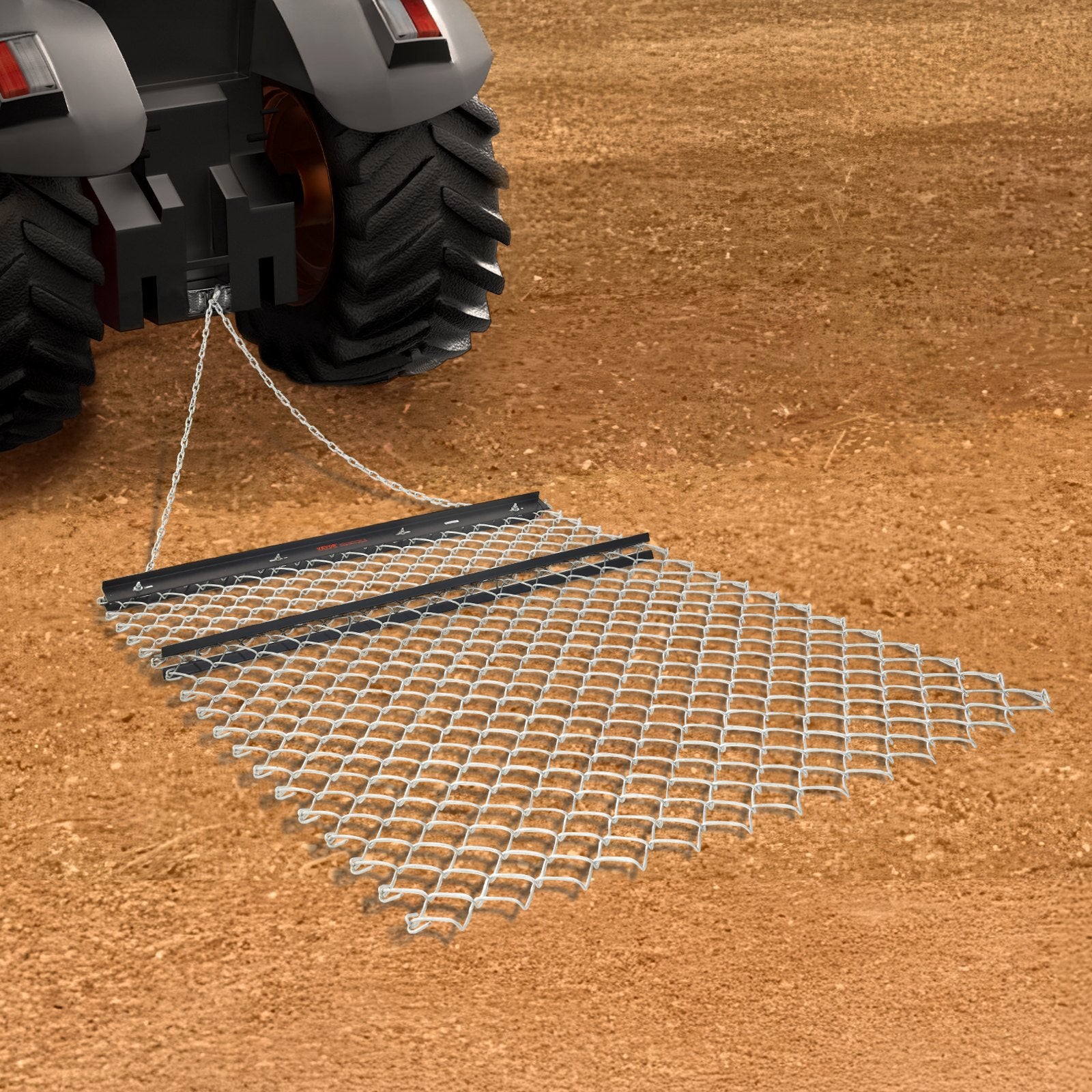 Drag Harrow 4 x 5 ft Chain Harrow Lawn Rake ATV UTV Tractor Attachments V952-LP45FTSWK000P7UZOV0