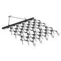 Drag Harrow, 4'x4' Heavy-Duty Chain Harrow with 69 Teeth, ATV UTV Tractor Attachments Field Drag Mat for Sod V952-LPGDK4X4FT0067AQTV0
