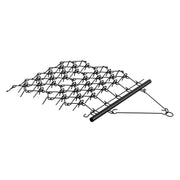 Drag Harrow, 4'x4' Heavy-Duty Chain Harrow with 69 Teeth, ATV UTV Tractor Attachments Field Drag Mat for Sod V952-LPGDK4X4FT0067AQTV0