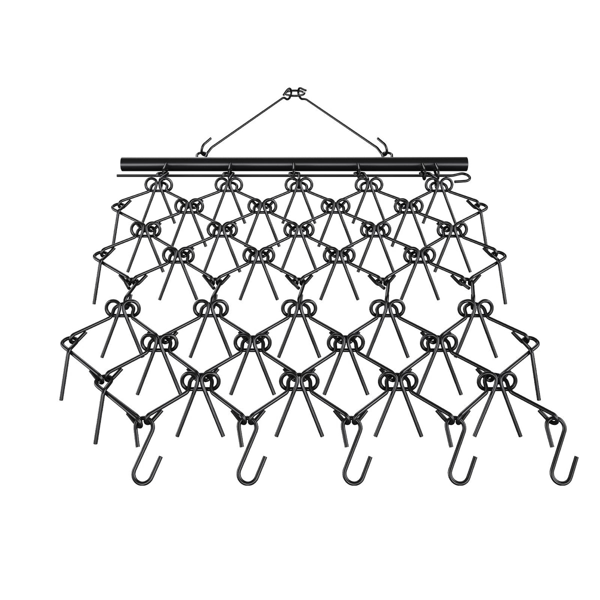 Drag Harrow, 4'x4' Heavy-Duty Chain Harrow with 69 Teeth, ATV UTV Tractor Attachments Field Drag Mat for Sod V952-LPGDK4X4FT0067AQTV0