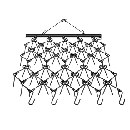 Drag Harrow, 4'x4' Heavy-Duty Chain Harrow with 69 Teeth, ATV UTV Tractor Attachments Field Drag Mat for Sod V952-LPGDK4X4FT0067AQTV0