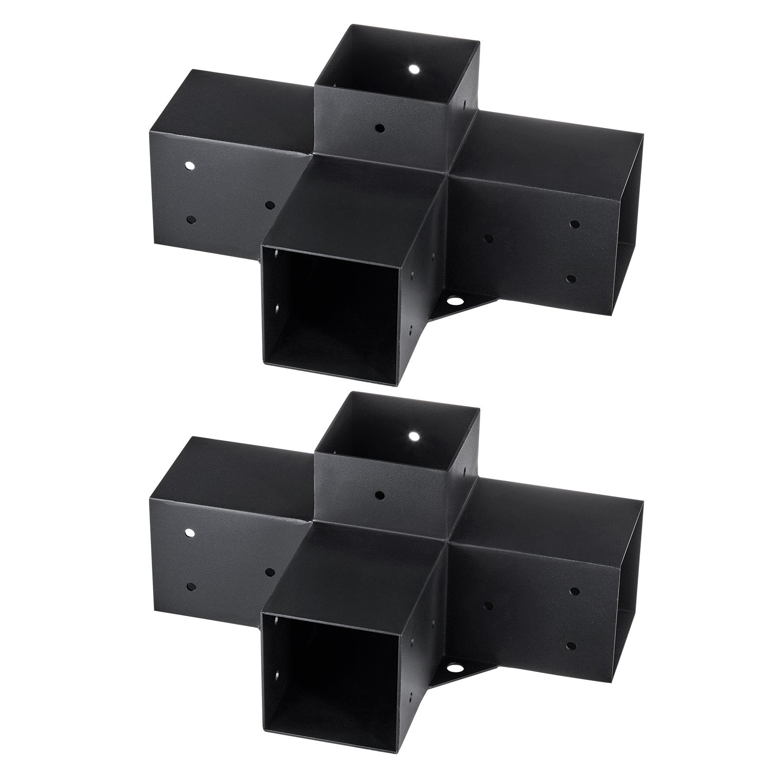 Pergola Bracket Kit 4''x4''(Inner Size 3.6x3.6), 2pcs 4-Way Heavy Duty Corner Bracket Woodworks DIY Post Base V952-LPJJST2PCS4XSCD6IV0