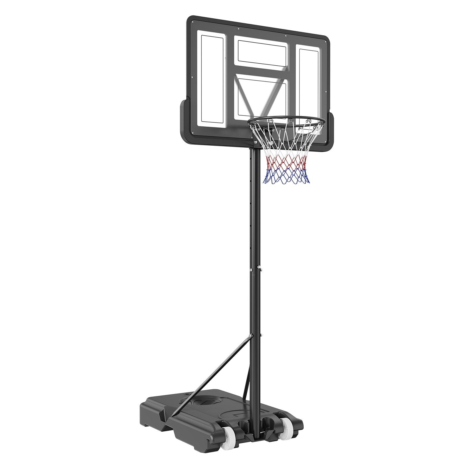 Basketball Hoop, 4-10 ft Adjustable Height Portable Backboard System, 44 inch Basketball Hoop & Goal, Kids & V952-LQK44CKWDJ00OBGUSV0