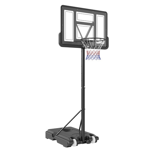 Basketball Hoop, 4-10 ft Adjustable Height Portable Backboard System, 44 inch Basketball Hoop & Goal, Kids & V952-LQK44CKWDJ00OBGUSV0