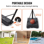 Basketball Hoop, 4-10 ft Adjustable Height Portable Backboard System, 44 inch Basketball Hoop & Goal, Kids & V952-LQK44CKWDJ00OBGUSV0
